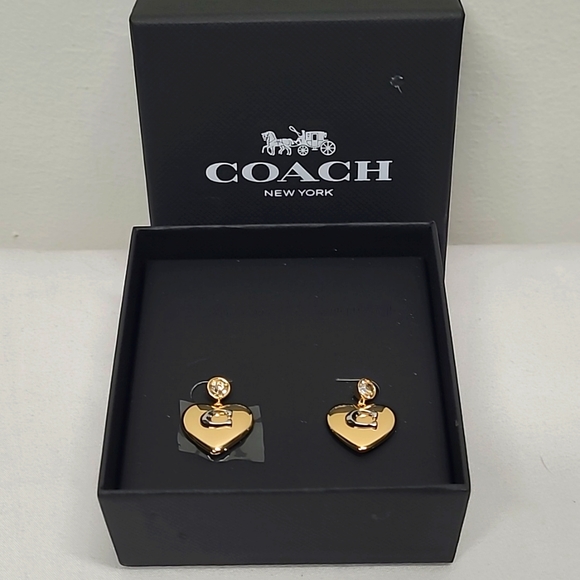 Coach Jewelry - Coach Gold Tone Earrings